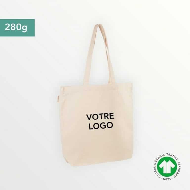 Tote bag Erell en coton biologique personnalisable